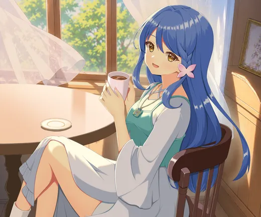 帆羽くれあ 　喫茶店